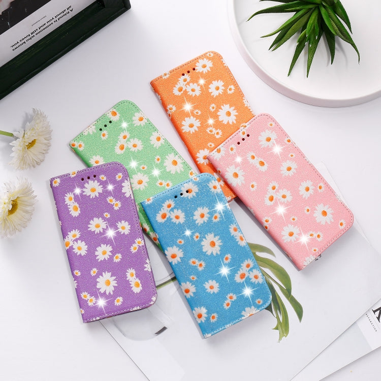 Glittering Daisy Magnetic Horizontal Flip Leather Case with Holder & Card Slots & Photo Frame, For Samsung Galaxy Note20