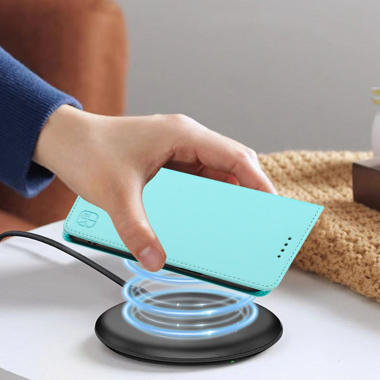 RC01 Dual-Folded Magnetic Suction RFID Leather Phone Case, For iPhone 12 / 12 Pro, For iPhone 12 Pro Max, For iPhone 12 mini