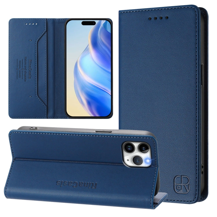 RC01 Dual-Folded Magnetic Suction RFID Leather Phone Case, For iPhone 11 Pro Max, For iPhone 11, For iPhone 11 Pro