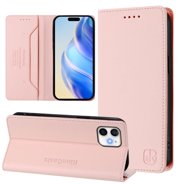 RC01 Dual-Folded Magnetic Suction RFID Leather Phone Case, For iPhone 11 Pro Max, For iPhone 11, For iPhone 11 Pro