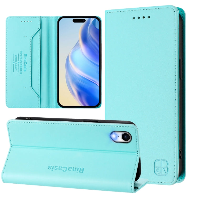 RC01 Dual-Folded Magnetic Suction RFID Leather Phone Case, For iPhone X / XS, For iPhone XR, For iPhone XS Max