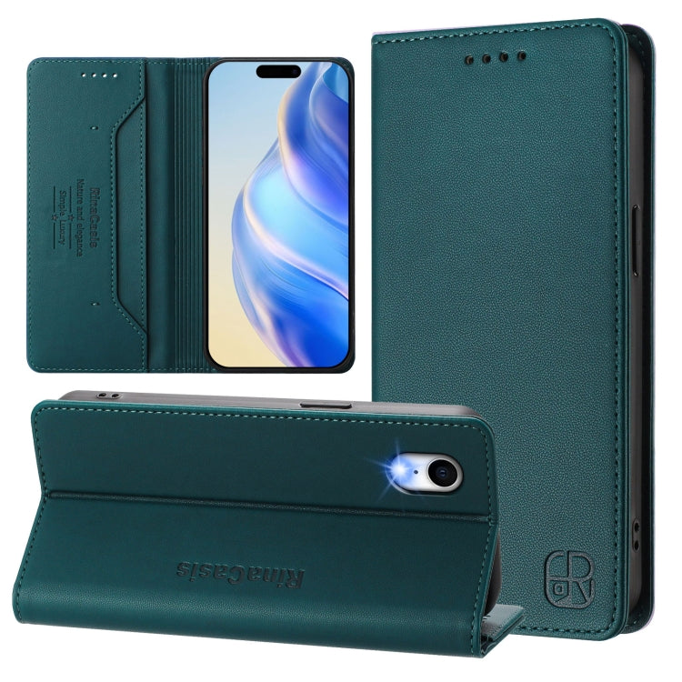 RC01 Dual-Folded Magnetic Suction RFID Leather Phone Case, For iPhone X / XS, For iPhone XR, For iPhone XS Max