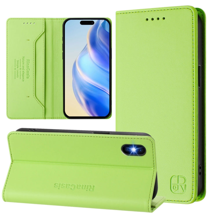 RC01 Dual-Folded Magnetic Suction RFID Leather Phone Case, For iPhone X / XS, For iPhone XR, For iPhone XS Max
