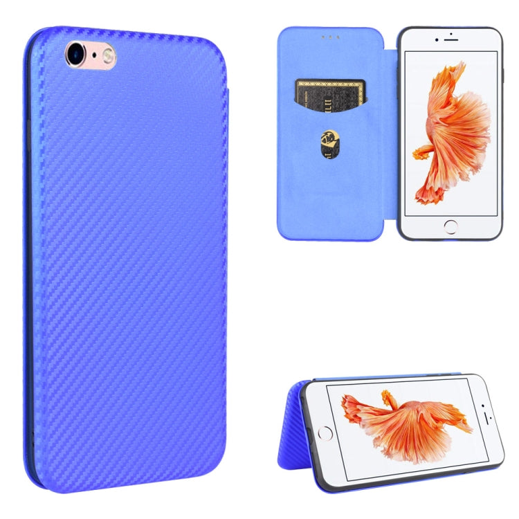 Carbon Fiber Texture Magnetic Horizontal Flip TPU + PC + PU Leather Case with Card Slot, For iPhone 11 Pro, For iPhone 6 / 6s, For iPhone 6 Plus / 6s Plus, For iPhone 11 Pro Max