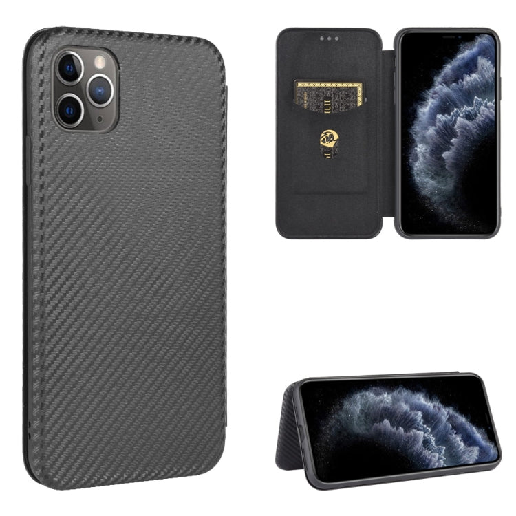 Carbon Fiber Texture Magnetic Horizontal Flip TPU + PC + PU Leather Case with Card Slot, For iPhone 11 Pro, For iPhone 6 / 6s, For iPhone 6 Plus / 6s Plus, For iPhone 11 Pro Max