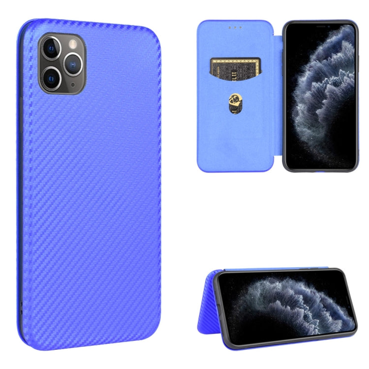 Carbon Fiber Texture Magnetic Horizontal Flip TPU + PC + PU Leather Case with Card Slot, For iPhone 11, For iPhone 12 mini, For iPhone 12 / 12 Pro, For iPhone 12 Pro Max