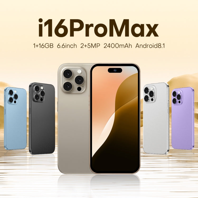 U218 / i16 Pro Max, 1GB+16GB, 6.6 inch Android 8.1 MTK6580A Quad Core, OTG, Network: 3G, Dual SIM, AU Plug