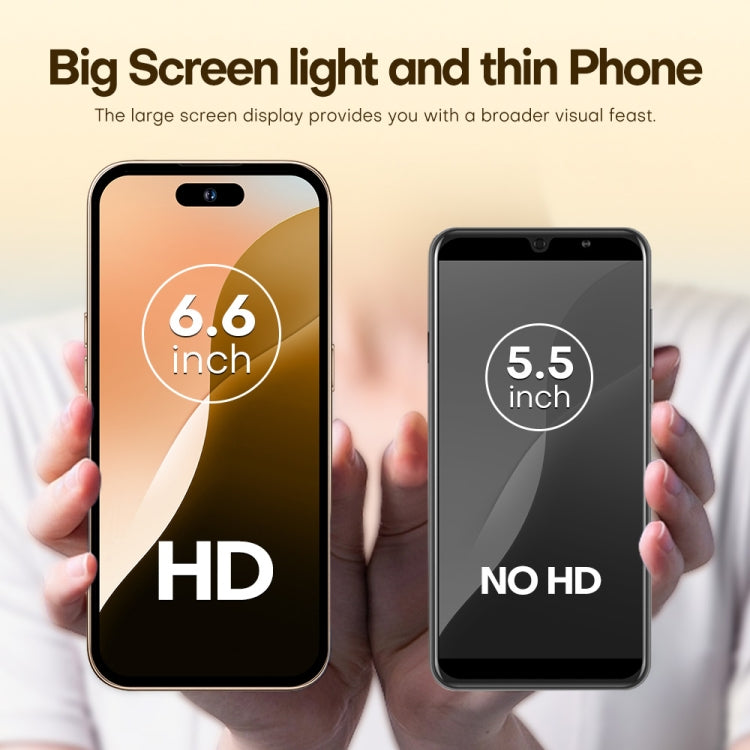 U218 / i16 Pro Max, 1GB+16GB, 6.6 inch Android 8.1 MTK6580A Quad Core, OTG, Network: 3G, Dual SIM, AU Plug