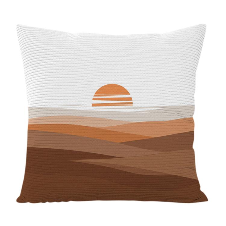 Sunset Printed Sofa Pillow Case No Core Print On Your Demand, 35x35cm, 40x40cm, 45x45cm