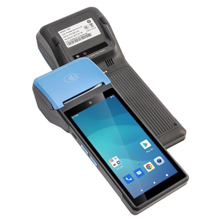 UNIWA V6P Thermal Label Printer Handheld PDA, 2GB+16GB, 5.45 inch Android 12 Mediatek MT6761 Quad Core, NFC, Network: 4G, EU Plug, US Plug, UK Plug, AU Plug