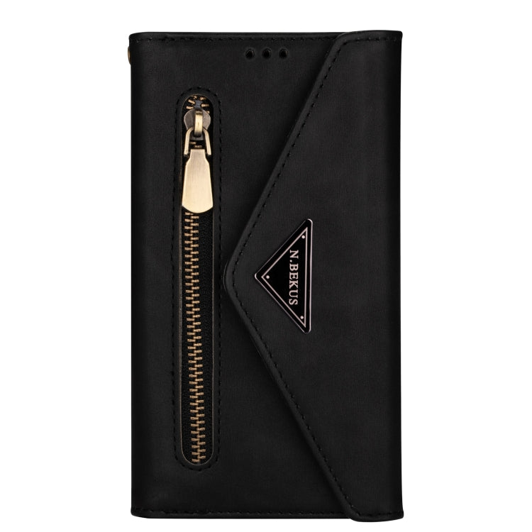 Skin Feel Zipper Horizontal Flip Leather Case with Holder & Card Slots & Photo Frame & Lanyard & Long Rope, For iPhone 11, For iPhone 11 Pro, For iPhone 11 Pro Max, For iPhone XS / X