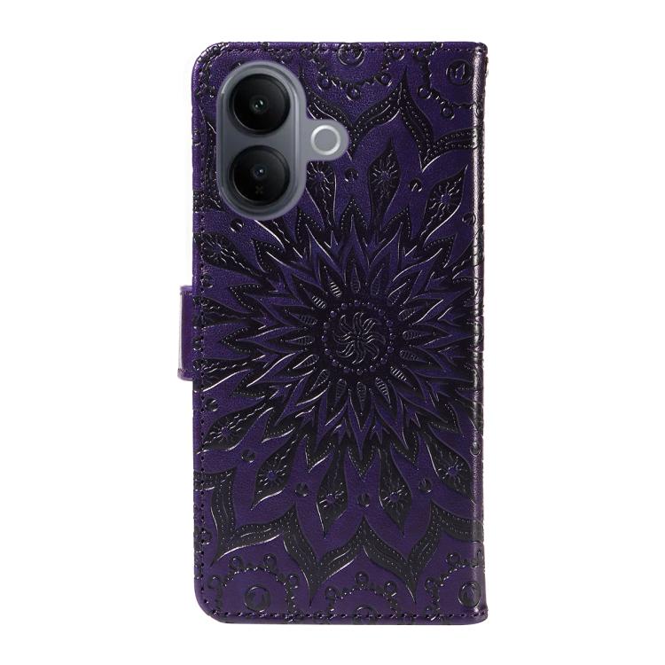 Embossed Sunflower Pattern Flip Leather Phone Case, For vivo V60 Lite 4G, For vivo Y31 5G 2025 / Y21D, For vivo Y400 5G