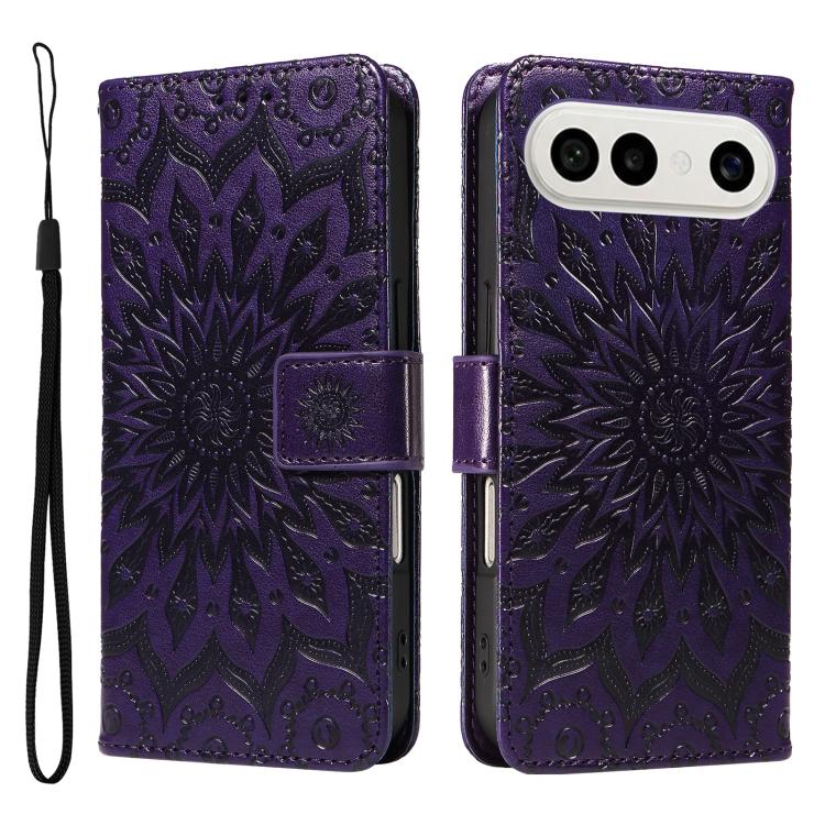 Embossed Sunflower Pattern Flip Leather Phone Case, For vivo S50 Pro mini 5G, For vivo X300 Pro, For vivo X300