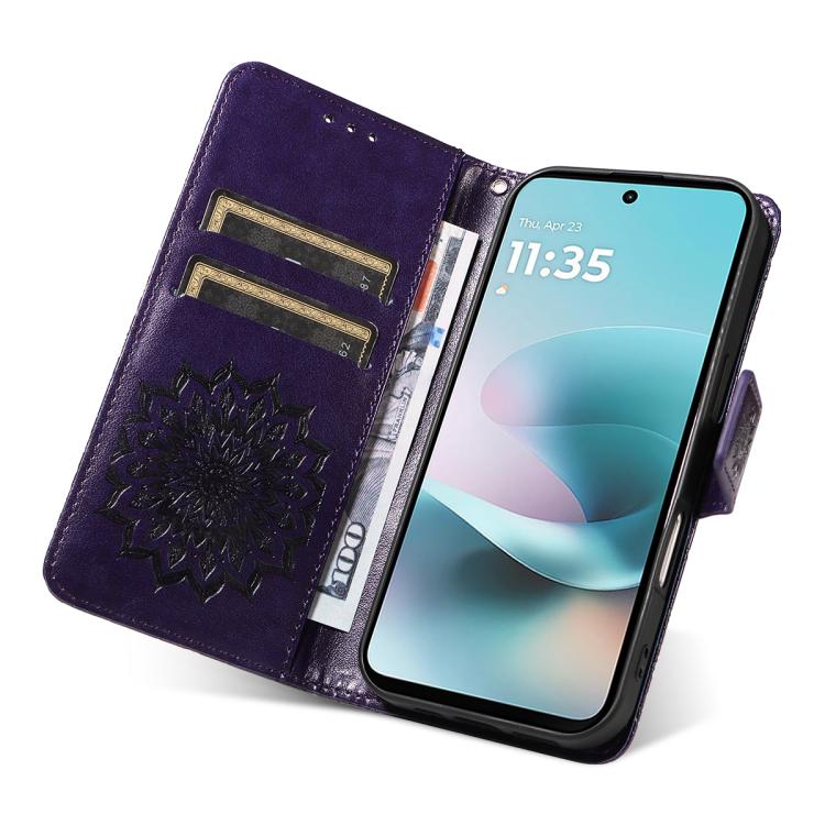 Embossed Sunflower Pattern Flip Leather Phone Case, For vivo S50 Pro mini 5G, For vivo X300 Pro, For vivo X300