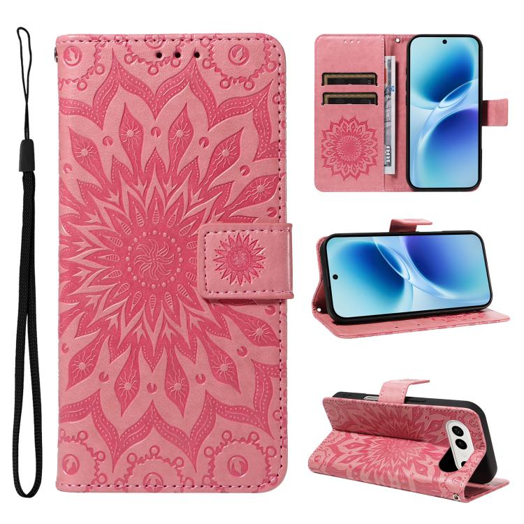 Embossed Sunflower Pattern Flip Leather Phone Case, For vivo S50 Pro mini 5G, For vivo X300 Pro, For vivo X300