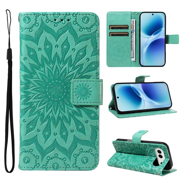 Embossed Sunflower Pattern Flip Leather Phone Case, For vivo S50 Pro mini 5G, For vivo X300 Pro, For vivo X300