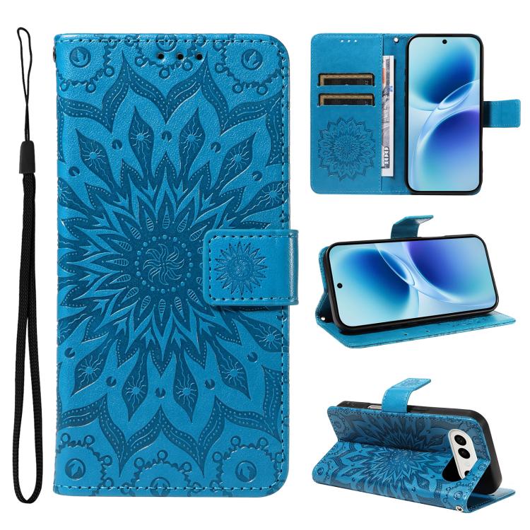 Embossed Sunflower Pattern Flip Leather Phone Case, For vivo S50 Pro mini 5G, For vivo X300 Pro, For vivo X300