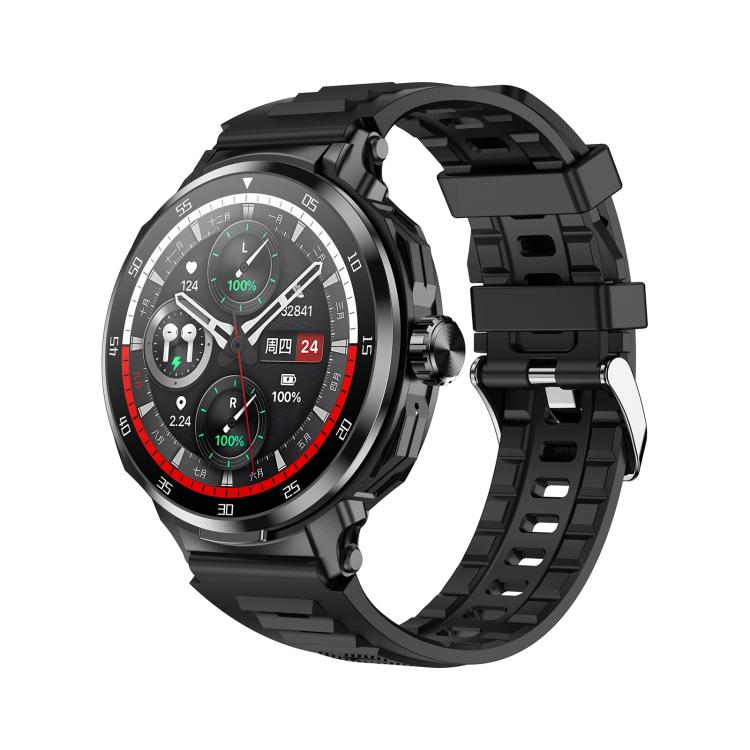 D11 1.46 inch 2 in 1 Bluetooth Earphone Smart Watch, Support Bluetooth Call / NFC / Heart Rate, D11 (Black), D11 (Green)