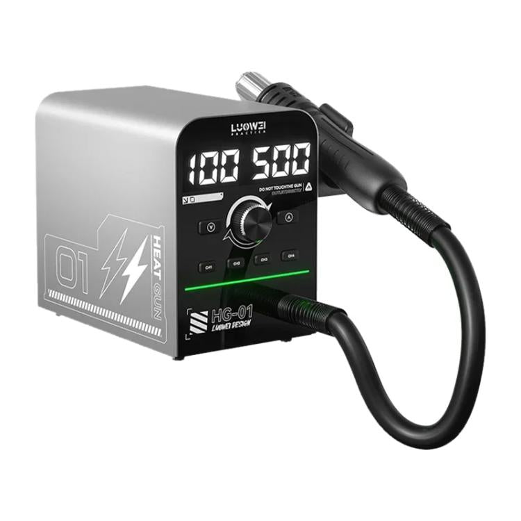 LUOWEI HG-01 800W Intelligent Digital Hot Air Gun BGA Desoldering Rework Station, HG-01 US Plug