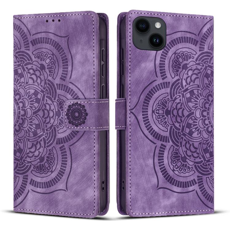 Mandala Embossed Retro Frosted Leather Phone Case, For iPhone 12 mini / 13 mini, For iPhone 12 / 12 Pro, For iPhone 12 Pro Max, For iPhone 11 Pro Max