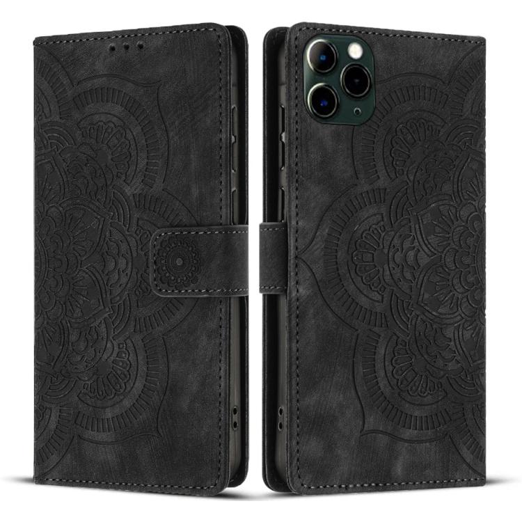 Mandala Embossed Retro Frosted Leather Phone Case, For iPhone 12 mini / 13 mini, For iPhone 12 / 12 Pro, For iPhone 12 Pro Max, For iPhone 11 Pro Max