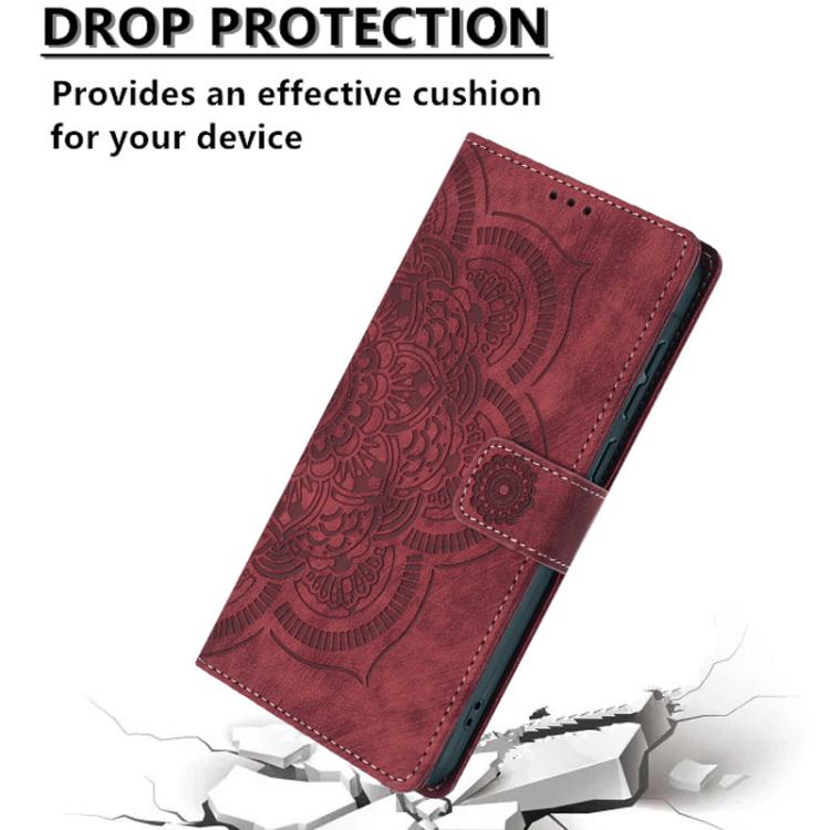 Mandala Embossed Retro Frosted Leather Phone Case, For iPhone XS Max, For iPhone 7 Plus / 8 Plus