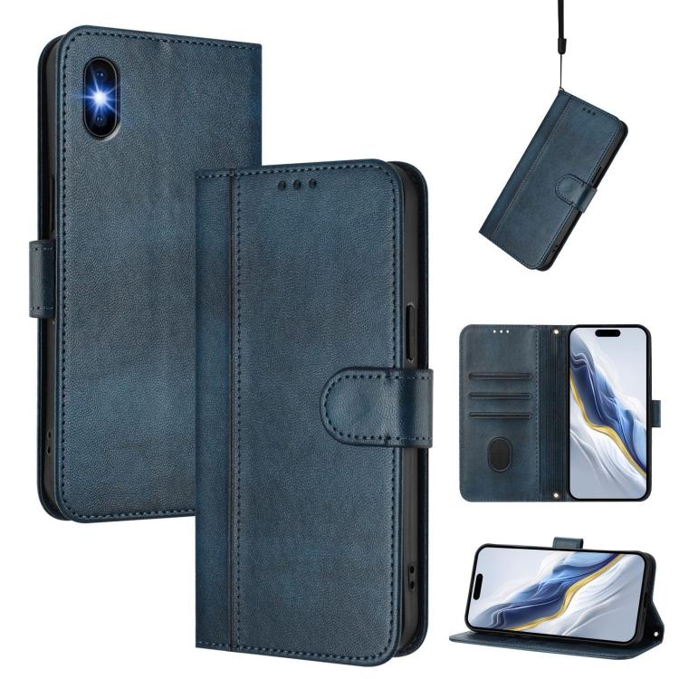 Line Splicing Buckle Retro Leather Phone Case, For iPhone X / XS, For iPhone XR, For iPhone XS Max