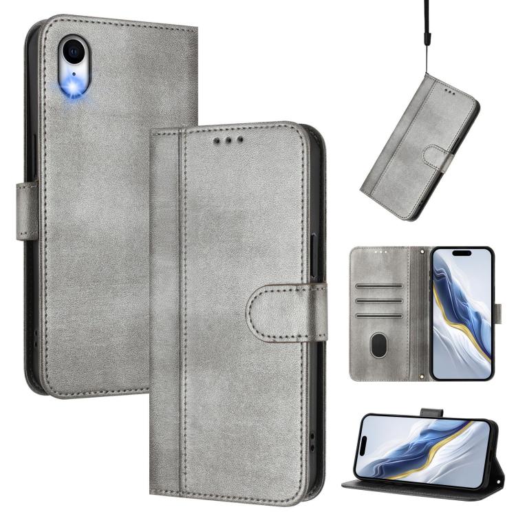 Line Splicing Buckle Retro Leather Phone Case, For iPhone X / XS, For iPhone XR, For iPhone XS Max