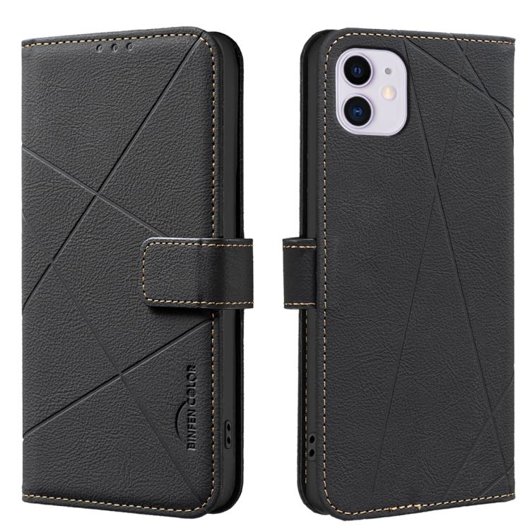 Geometric Pattern RFID Leather Phone Case, For iPhone 12 Pro Max, For iPhone 11 Pro Max, For iPhone 11, For iPhone 11 Pro