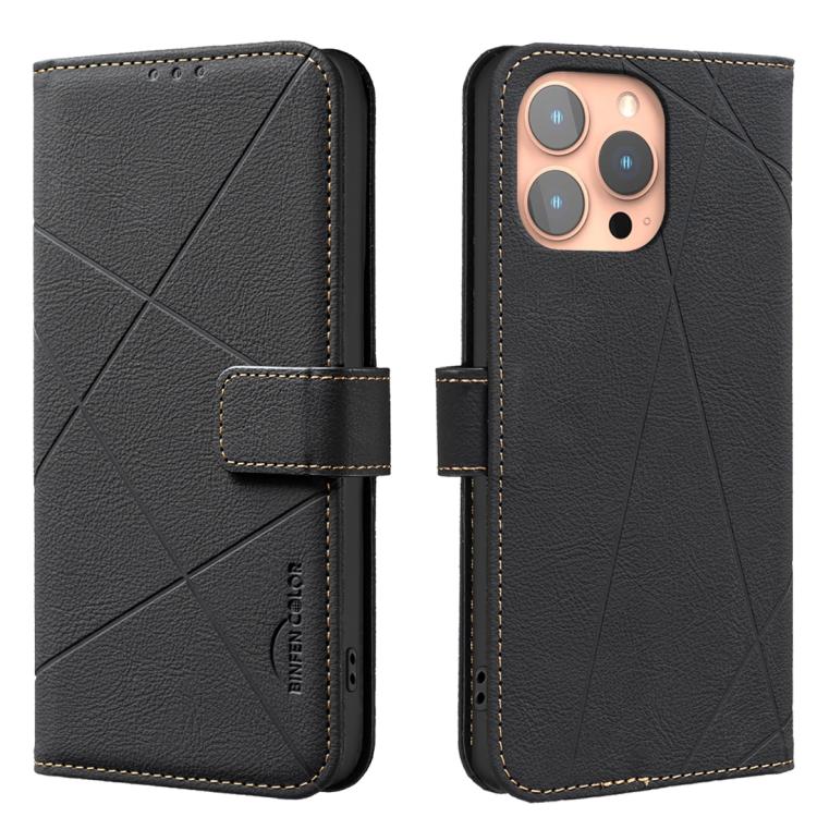 Geometric Pattern RFID Leather Phone Case, For iPhone 12 Pro Max, For iPhone 11 Pro Max, For iPhone 11, For iPhone 11 Pro