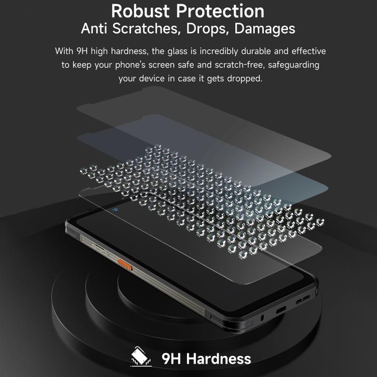 2pcs / Pack Ulefone 9H HD Anti Fingerprint Tempered Glass Screen Protector, For Ulefone Armor X12 Pro, For Ulefone Armor 21