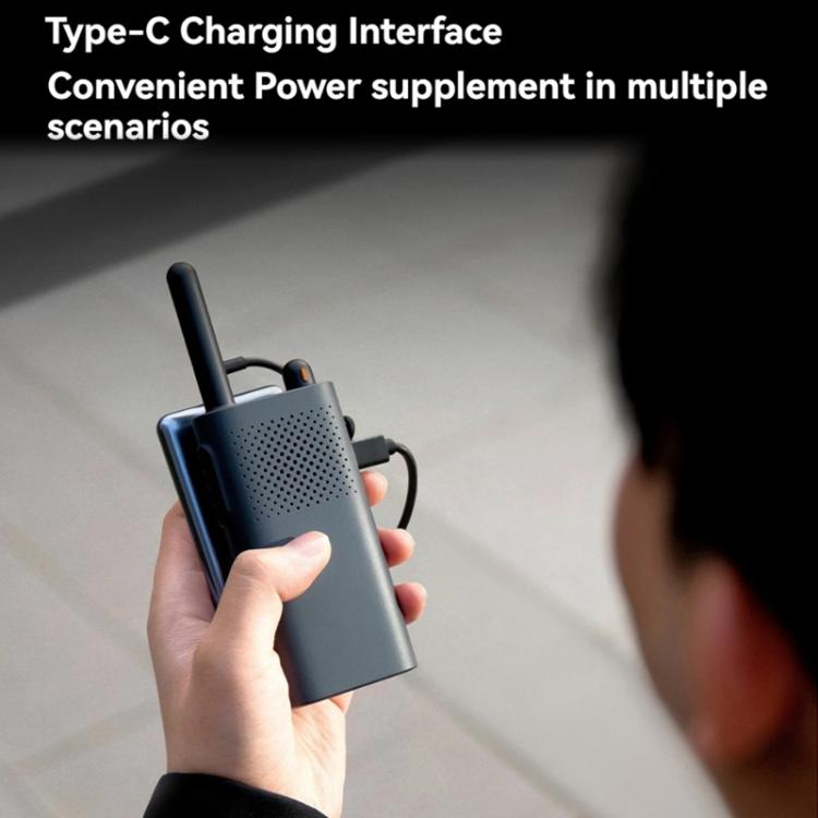 Original Xiaomi Walkie Talkie 3 Chat Version Support 1-5km Intercom Distance, APP Writing Frequency, Walkie Talkie 3 Chat Version