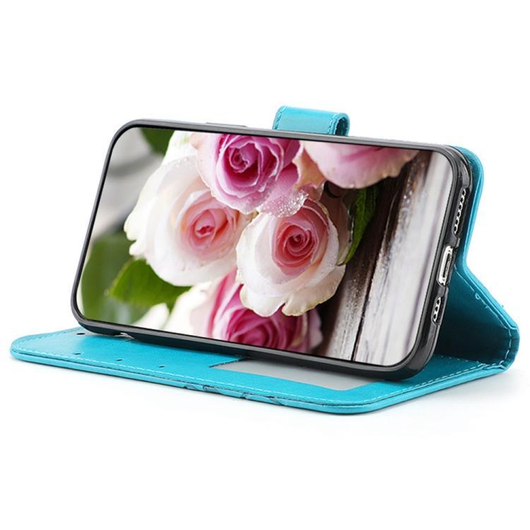 Rose Butterfly Embossed Leather Phone Case, For iPhone Air