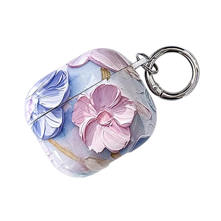 Oil Painting TPU Water Sticker Earphone Case, For AirPods 4, For AirPods Pro 2 / Pro, For AirPods 3, For AirPods 1 / 2