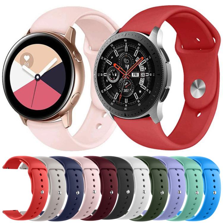 xDfind Pure Color Silicone Watch Band, 20mm, 22mm