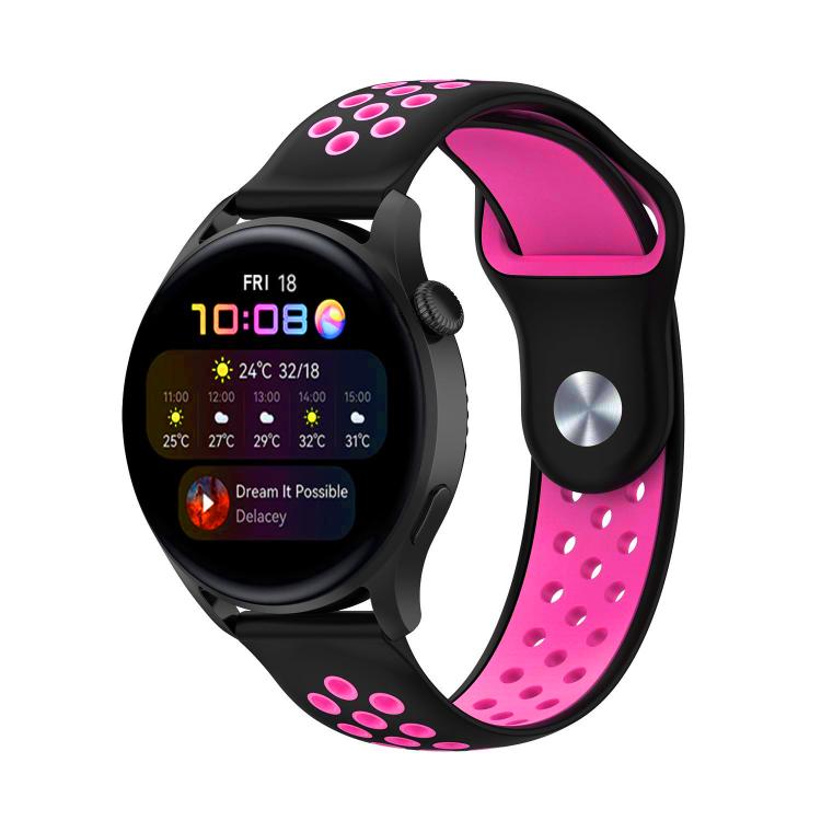 xDfind Two-color Silicone Watch Band, 20mm, 22mm