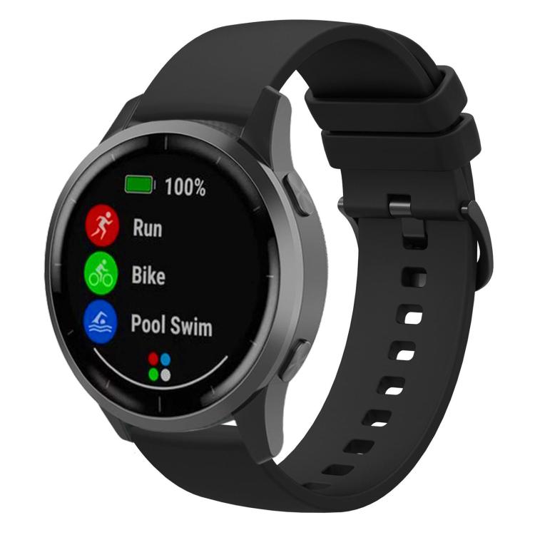 xDfind Flat Pure Color Silicone Watch Band, 18mm
