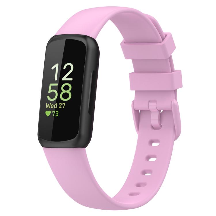 For Fitbit Inspire 3 xDfind Solid Color Silicone Watch Band, S, L