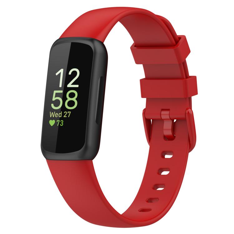 For Fitbit Inspire 3 xDfind Solid Color Silicone Watch Band, S, L