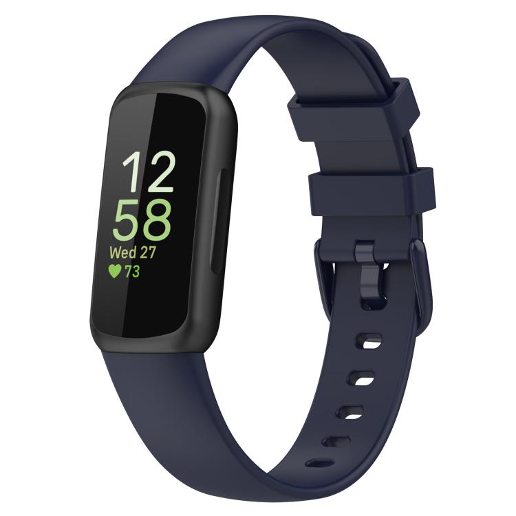 For Fitbit Inspire 3 xDfind Solid Color Silicone Watch Band, S, L