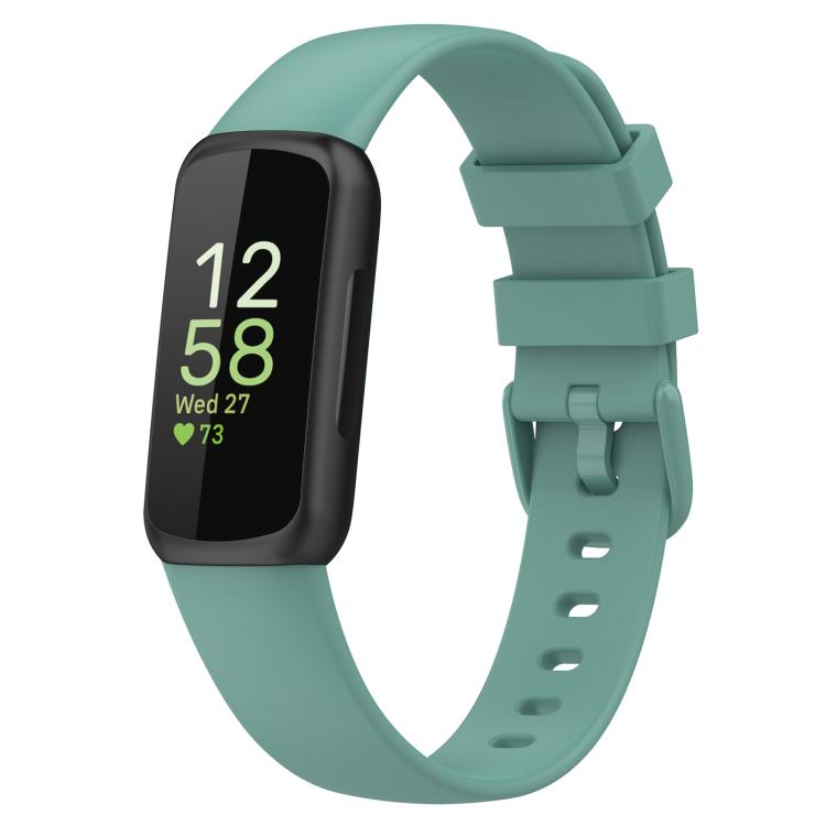 For Fitbit Inspire 3 xDfind Solid Color Silicone Watch Band, S, L