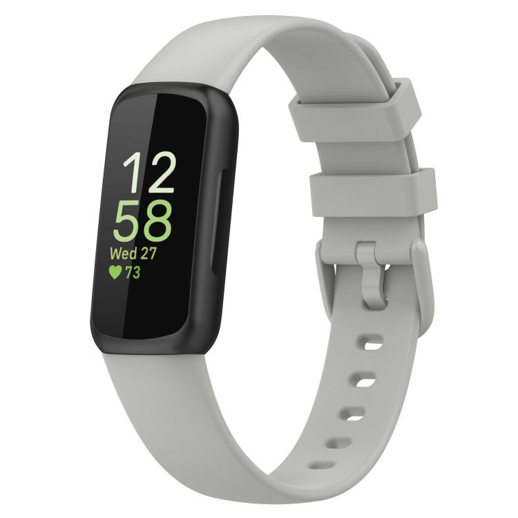 For Fitbit Inspire 3 xDfind Solid Color Silicone Watch Band, S, L