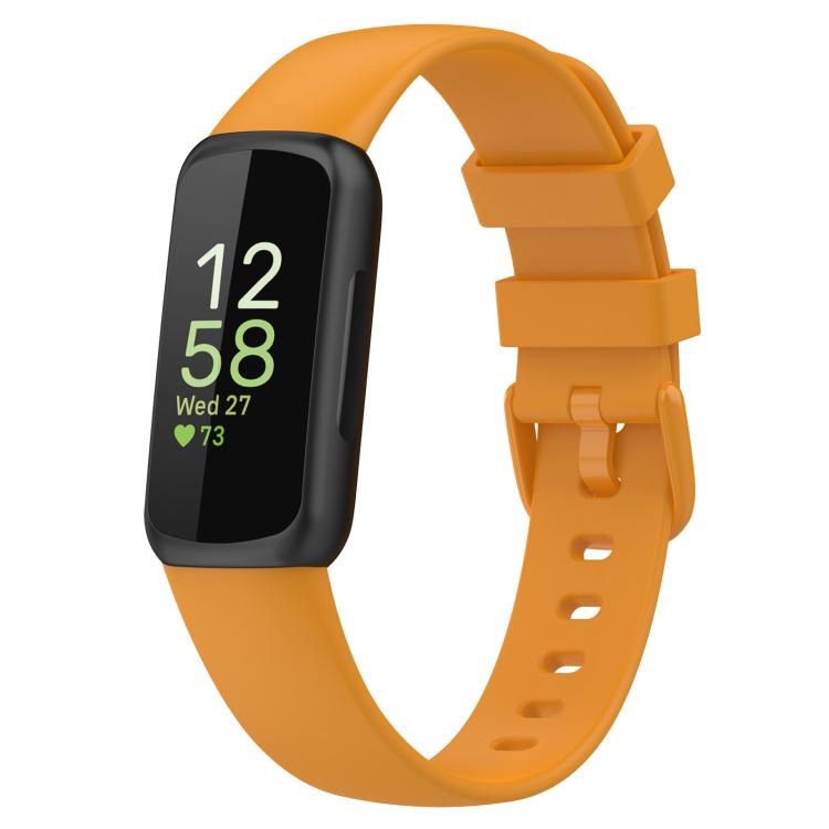 For Fitbit Inspire 3 xDfind Solid Color Silicone Watch Band, S, L