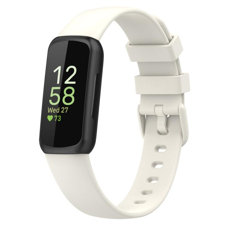 For Fitbit Inspire 3 xDfind Solid Color Silicone Watch Band, S, L