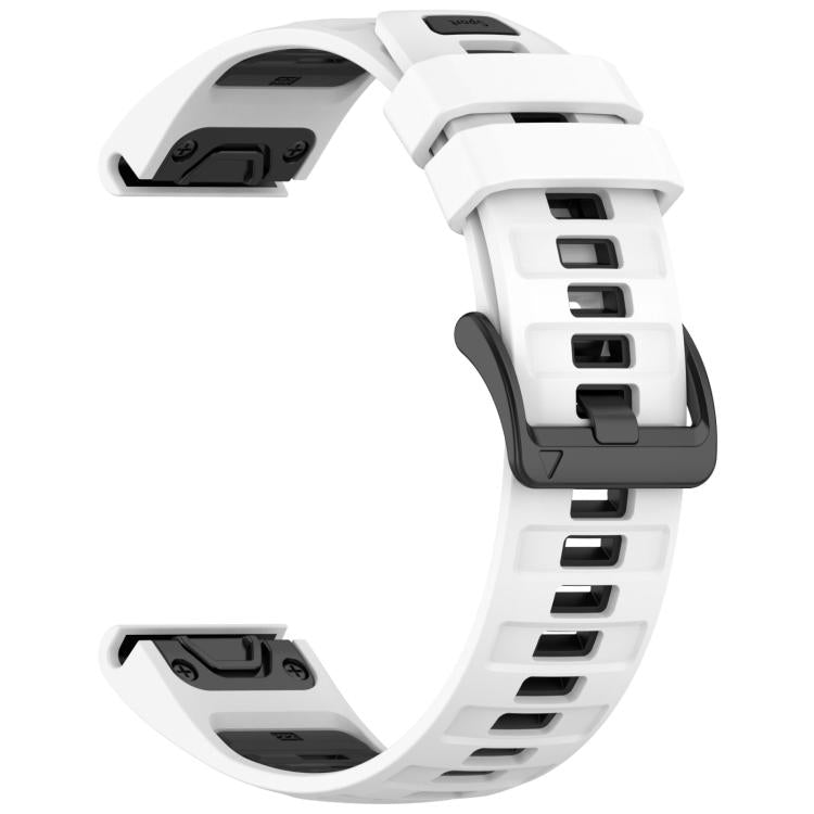 xDfind Dual Color Quick Release Steel Buckle Silicone Watch Band, For Garmin 20mm