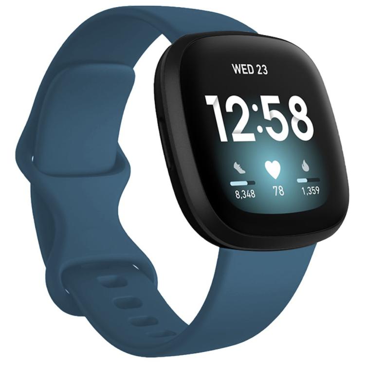 For Fitbit Versa 4 / Versa 3 / Sense2 / Sense xDfind Silicone Watch Band, S