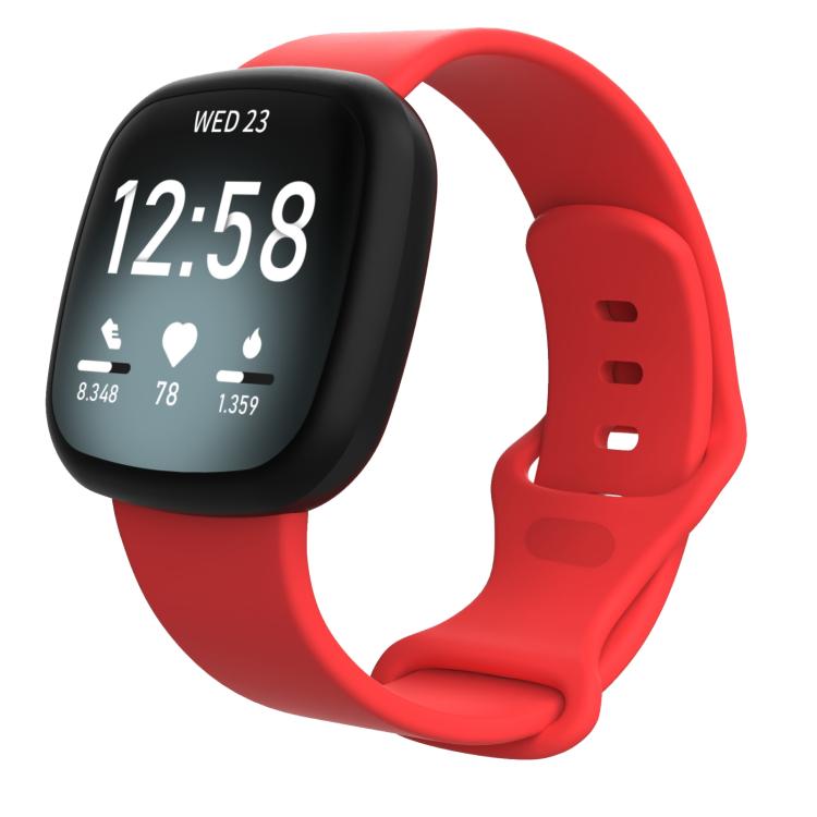For Fitbit Versa 4 / Versa 3 / Sense2 / Sense xDfind Silicone Watch Band, S