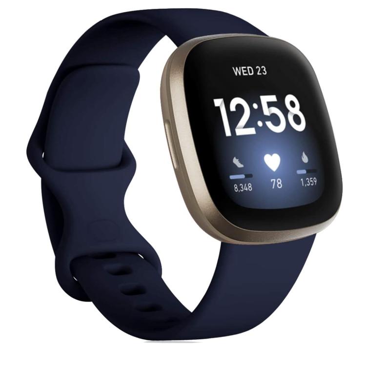 For Fitbit Versa 4 / Versa 3 / Sense2 / Sense xDfind Silicone Watch Band, L