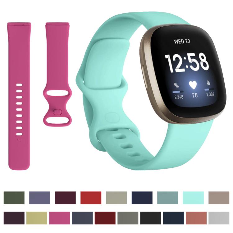 For Fitbit Versa 4 / Versa 3 / Sense2 / Sense xDfind Silicone Watch Band, L