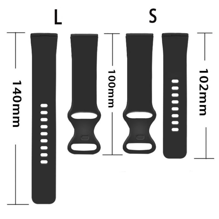 For Fitbit Versa 4 / Versa 3 / Sense2 / Sense xDfind Silicone Watch Band, L